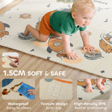 AIYAPLAY Space-Themed Baby Plat Mat Double Sided, Foldable, Water-Resistant for Outdoor/Indoor, 177 x 146 x 1.5cm AIYAPLAY Space-Themed Baby Plat Mat Double Sided, Foldable, Water-Resistant for Outdoor/Indoor, 177 x 146 x 1.5cm