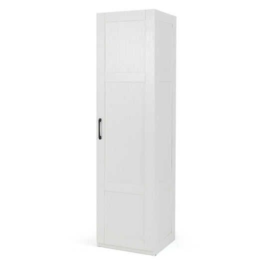150 cm Tall 4-Tier Freestanding Spacious Storage Floor Cabinet-White