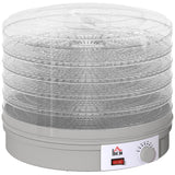 Elegant HOMCOM 5 Tier Food Dehydrator, 245W Food Dryer Machine with Adjustable Temperature Control for Drying Fruit, Meat, Vegetable, Jerky and Pet Treat, in Sophisticated Grey Elegant HOMCOM 5 Tier Food Dehydrator, 245W Food Dryer Machine with Adjustable Temperature Control for Drying Fruit, Meat, Vegetable, Jerky and Pet Treat, in Sophisticated Grey