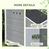 PawHut Wooden Duck House with Ramp, Double Doors, Openable Asphalt Roof, Ventilation Holes, Removable Base, Light in Sophisticated Grey PawHut Wooden Duck House with Ramp, Double Doors, Openable Asphalt Roof, Ventilation Holes, Removable Base, Light in Sophisticated Grey