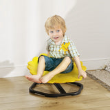 AIYAPLAY Flower-Shaped Sensory Spinning Chair with Non-Slip Base for Balance/Coordination, Yellow AIYAPLAY Flower-Shaped Sensory Spinning Chair with Non-Slip Base for Balance/Coordination, Yellow