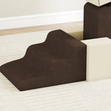 AIYAPLAY 7 Piece Kids Soft Play Set with Detachable Cover, Baby Indoor Climb and Crawl Foam Toy for Toddlers, Preschoolers, Brown AIYAPLAY 7 Piece Kids Soft Play Set with Detachable Cover, Baby Indoor Climb and Crawl Foam Toy for Toddlers, Preschoolers, Brown