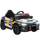 AIYAPLAY Kids Electric Ride on Police Car with Remote Control, Music, Horn, Siren Flashing Lights for 3-5 Years Old, Multicolour AIYAPLAY Kids Electric Ride on Police Car with Remote Control, Music, Horn, Siren Flashing Lights for 3-5 Years Old, Multicolour