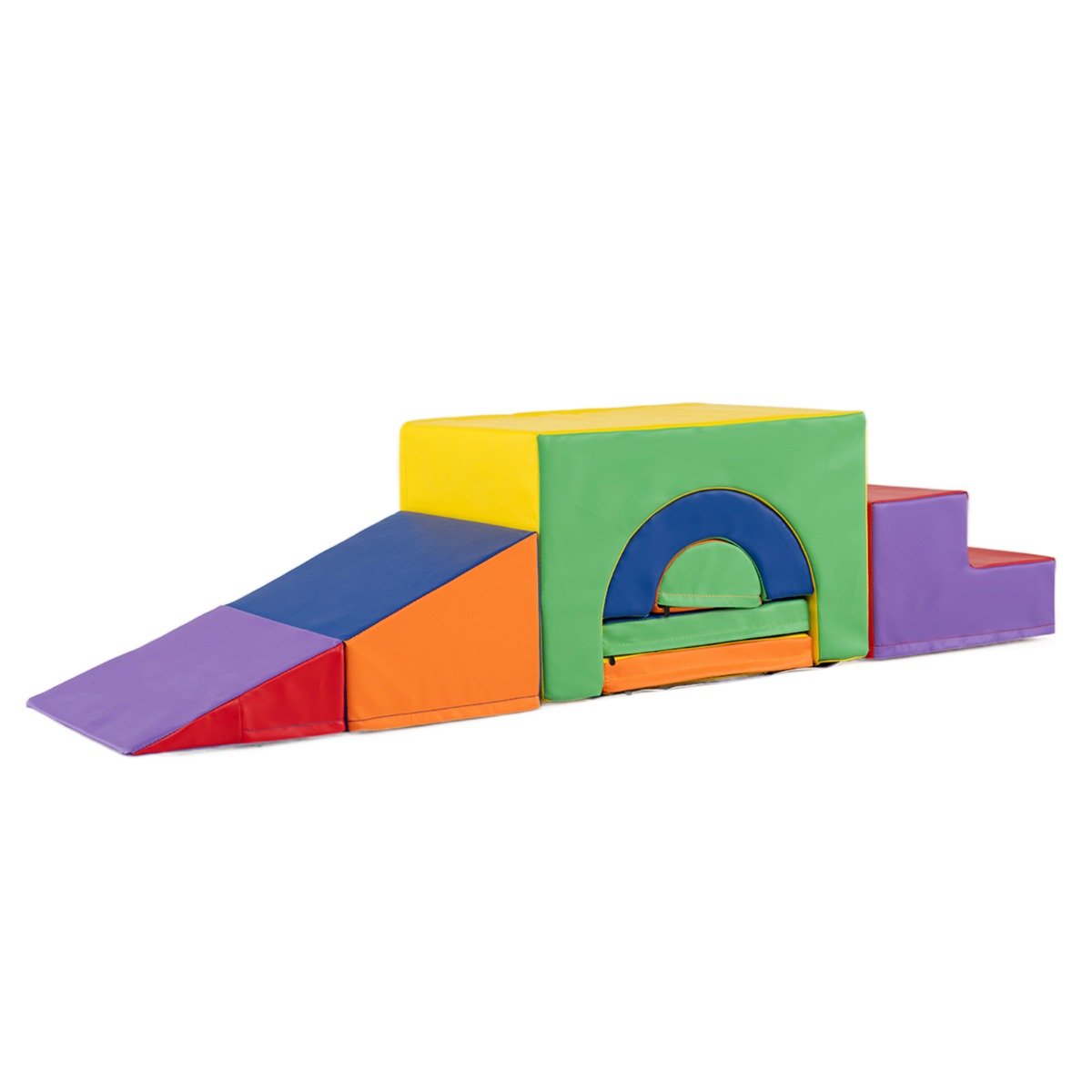 Indoor 7-Piece Foam Climbing Blocks for Crawling Climbing Sliding- Indoor 7-Piece Foam Climbing Blocks for Crawling Climbing Sliding-