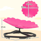 AIYAPLAY Flower-Shaped Sensory Spinning Chair with Non-Slip Base for Balance/Coordination, Pink AIYAPLAY Flower-Shaped Sensory Spinning Chair with Non-Slip Base for Balance/Coordination, Pink