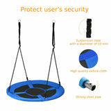 100cm Children Flying Saucer Tree Swing with Adjustable Rope- 100cm Children Flying Saucer Tree Swing with Adjustable Rope-