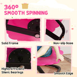 AIYAPLAY Flower-Shaped Sensory Spinning Chair with Non-Slip Base for Balance/Coordination, Pink AIYAPLAY Flower-Shaped Sensory Spinning Chair with Non-Slip Base for Balance/Coordination, Pink