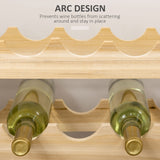 Elegant HOMCOM Six-Tier, 72 Bottle Wooden Wine Rack Set of 2 - Natural Elegant HOMCOM Six-Tier, 72 Bottle Wooden Wine Rack Set of 2 - Natural