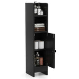 Bathroom Spacious Storage Cabinet with Door and Adjustable Shelves- Bathroom Spacious Storage Cabinet with Door and Adjustable Shelves-