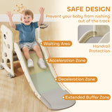 AIYAPLAY 3 in 1 Kids Slide with Climber, Basketball Hoop and Ball, Foldable Indoor Toddler Slide for Ages 2-5, Cream White AIYAPLAY 3 in 1 Kids Slide with Climber, Basketball Hoop and Ball, Foldable Indoor Toddler Slide for Ages 2-5, Cream White