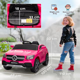 AIYAPLAY Mercedes-Benz GLC Licensed Kids Ride on Car with Remote Control, Soft Start, MP3, LED Headlights, Pink AIYAPLAY Mercedes-Benz GLC Licensed Kids Ride on Car with Remote Control, Soft Start, MP3, LED Headlights, Pink