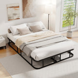 Double/King Size Bed Frame with Metal Slat Support No Box Spring Needed-Double Size Double/King Size Bed Frame with Metal Slat Support No Box Spring Needed-Double Size