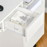 Vinsetto Home Office Chair and Computer Desk Set, Mesh Chair with with 90° Flip-up Armrest, Study Desk with Keyboard Tray and Drawer, White and in Sophisticated Grey Vinsetto Home Office Chair and Computer Desk Set, Mesh Chair with with 90° Flip-up Armrest, Study Desk with Keyboard Tray and Drawer, White and in Sophisticated Grey