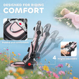 AIYAPLAY 6 in 1 Foldable Kids Trike with Adjustable Parent Handle & Canopy for Ages 1-5, Pink AIYAPLAY 6 in 1 Foldable Kids Trike with Adjustable Parent Handle & Canopy for Ages 1-5, Pink