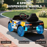 AIYAPLAY Kids Electric Ride on Police Car with Remote Control, Music, Horn, Siren Flashing Lights for 3-5 Years Old, Multicolour AIYAPLAY Kids Electric Ride on Police Car with Remote Control, Music, Horn, Siren Flashing Lights for 3-5 Years Old, Multicolour
