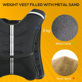 Elegant HOMCOM 5KG Weighted Vest, Running Weight Vest with Adjustable Straps, Convenient Pocket and Reflective Strips, for Men and Women Cardio Exercise Strength Training Workout Elegant HOMCOM 5KG Weighted Vest, Running Weight Vest with Adjustable Straps, Convenient Pocket and Reflective Strips, for Men and Women Cardio Exercise Strength Training Workout