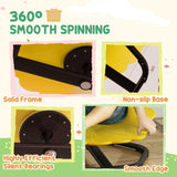 AIYAPLAY Flower-Shaped Sensory Spinning Chair with Non-Slip Base for Balance/Coordination, Yellow AIYAPLAY Flower-Shaped Sensory Spinning Chair with Non-Slip Base for Balance/Coordination, Yellow