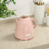 Elegant HOMCOM 3kW Rapid Boil Honeycomb Kettle - Light Pink Elegant HOMCOM 3kW Rapid Boil Honeycomb Kettle - Light Pink