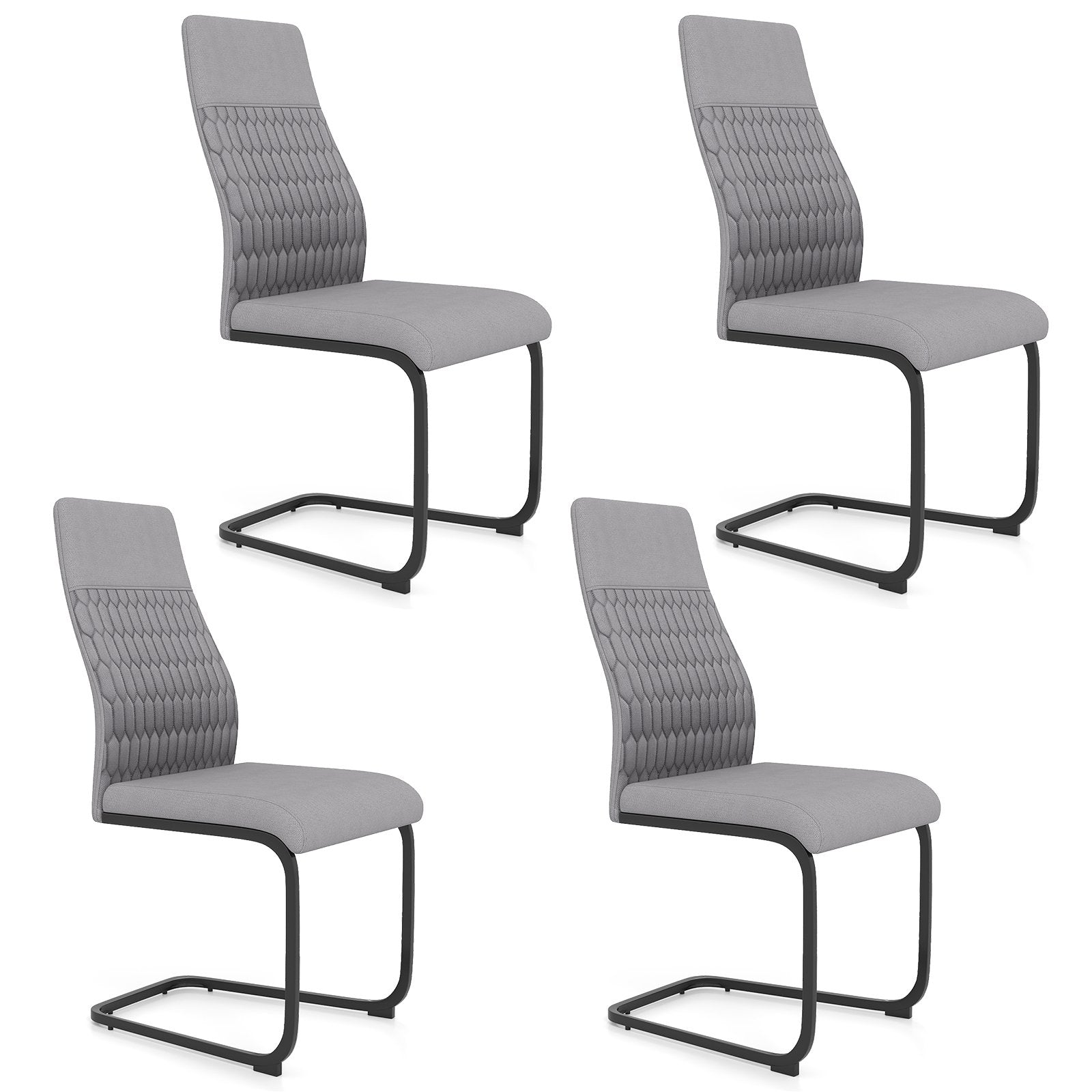 Modern Dining Chair Set of 4 Upholstered Accent Chair- Modern Dining Chair Set of 4 Upholstered Accent Chair-