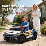AIYAPLAY Kids Electric Ride on Police Car with Remote Control, Music, Horn, Siren Flashing Lights for 3-5 Years Old, Multicolour AIYAPLAY Kids Electric Ride on Police Car with Remote Control, Music, Horn, Siren Flashing Lights for 3-5 Years Old, Multicolour