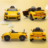 AIYAPLAY Licensed RUF CTR 2017 Electric Car for Kids, with Remote Control, Soft Start, MP3 Player, LED Lights, Yellow AIYAPLAY Licensed RUF CTR 2017 Electric Car for Kids, with Remote Control, Soft Start, MP3 Player, LED Lights, Yellow