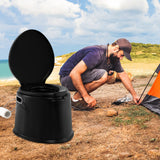 Portable Travel Toilet with Detachable Inner Bucket and Removable Toilet Paper Holder- Portable Travel Toilet with Detachable Inner Bucket and Removable Toilet Paper Holder-