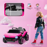 AIYAPLAY Volkswagen Licensed Kids Electric Car with Remote Control for Ages 3-6 Years, Pink AIYAPLAY Volkswagen Licensed Kids Electric Car with Remote Control for Ages 3-6 Years, Pink