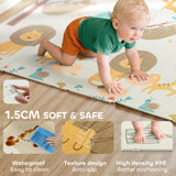 AIYAPLAY Animal-Themed Baby Plat Mat Double Sided, Foldable, Water-Resistant for Outdoor/Indoor, 177 x 146 x 1.5cm AIYAPLAY Animal-Themed Baby Plat Mat Double Sided, Foldable, Water-Resistant for Outdoor/Indoor, 177 x 146 x 1.5cm
