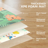 AIYAPLAY Baby Play Mat, Double Sideded Foldable Kids Crawling Mat, Reversible & Waterproof, Dinosaur AIYAPLAY Baby Play Mat, Double Sideded Foldable Kids Crawling Mat, Reversible & Waterproof, Dinosaur