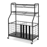 Sports Equipment Spacious Storage Rack Rolling Sports Ball Spacious Storage Cart- Sports Equipment Spacious Storage Rack Rolling Sports Ball Spacious Storage Cart-