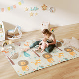 AIYAPLAY Baby Play Mat, Double Sideded Foldable Kids Crawling Mat, Reversible & Waterproof, Animal AIYAPLAY Baby Play Mat, Double Sideded Foldable Kids Crawling Mat, Reversible & Waterproof, Animal