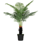 Elegant HOMCOM 120cm Artificial Areca Palm Tree with 9 PE Leaves, Decorative Artificial Plant with Plastic Pot and Flocked Soil, Fake Plant for Home Office Decor, Green Elegant HOMCOM 120cm Artificial Areca Palm Tree with 9 PE Leaves, Decorative Artificial Plant with Plastic Pot and Flocked Soil, Fake Plant for Home Office Decor, Green