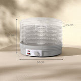 Elegant HOMCOM 5 Tier Food Dehydrator, 245W Food Dryer Machine with Adjustable Temperature Control for Drying Fruit, Meat, Vegetable, Jerky and Pet Treat, in Sophisticated Grey Elegant HOMCOM 5 Tier Food Dehydrator, 245W Food Dryer Machine with Adjustable Temperature Control for Drying Fruit, Meat, Vegetable, Jerky and Pet Treat, in Sophisticated Grey