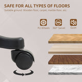 Elegant HOMCOM Faux Leather Office Chair - Charcoal in Sophisticated Grey Elegant HOMCOM Faux Leather Office Chair - Charcoal in Sophisticated Grey