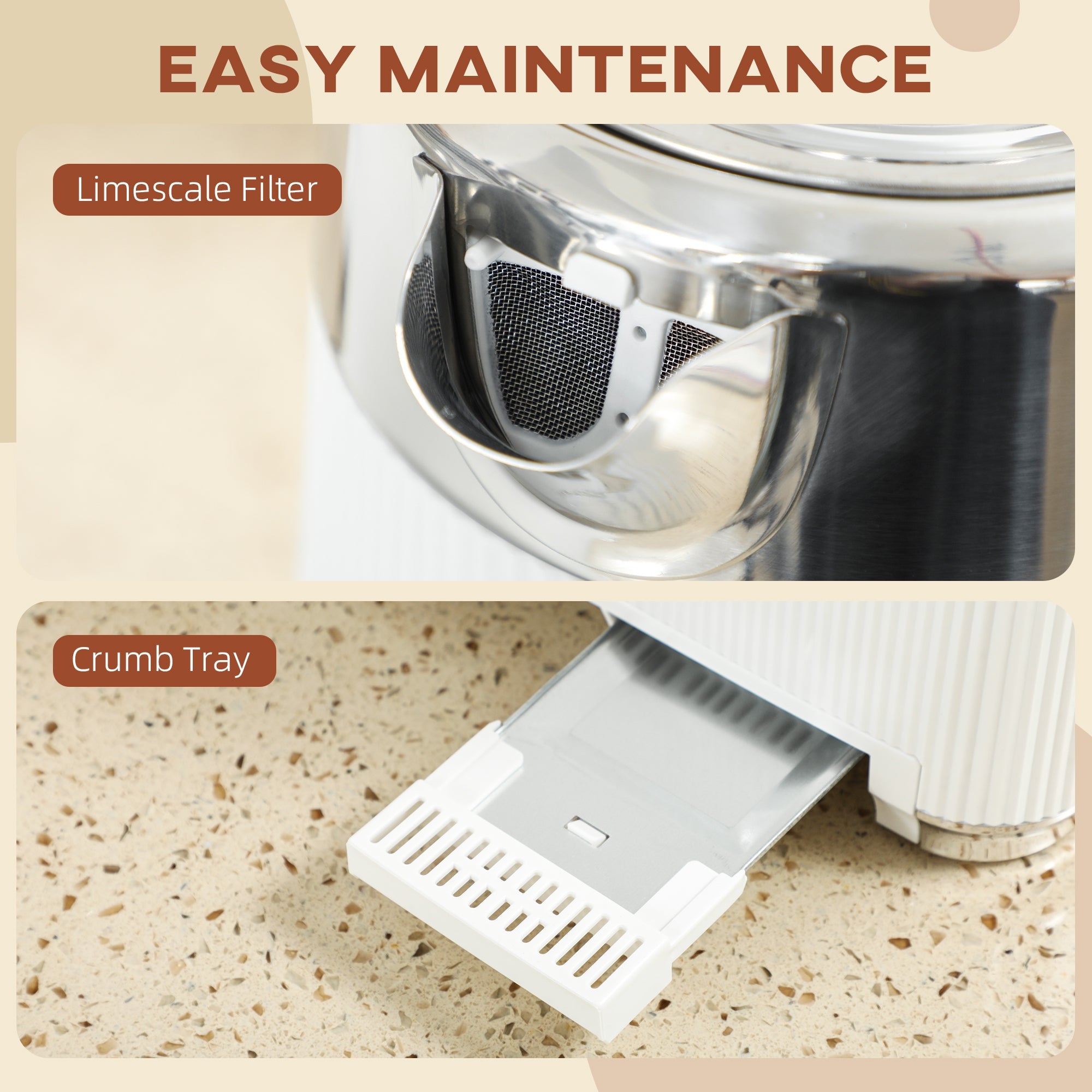 Elegant HOMCOM Electric Kettle and Toaster Set, 3000W 1.7L UK Strix Thermostat Rapid Boil Jug Kettle with Limescale Filter, Cool Touch Body, 4 Slice Toaster with 7 Browning Controls, Crumb Tray, White Elegant HOMCOM Electric Kettle and Toaster Set, 3000W 1.7L UK Strix Thermostat Rapid Boil Jug Kettle with Limescale Filter, Cool Touch Body, 4 Slice Toaster with 7 Browning Controls, Crumb Tray, White