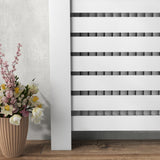 Elegant HOMCOM 95.5H x 111Wcm Radiator Cover, with Drawer - White Elegant HOMCOM 95.5H x 111Wcm Radiator Cover, with Drawer - White