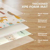 AIYAPLAY Animal-Themed Baby Plat Mat Double Sided, Foldable, Water-Resistant for Outdoor/Indoor, 177 x 146 x 1.5cm AIYAPLAY Animal-Themed Baby Plat Mat Double Sided, Foldable, Water-Resistant for Outdoor/Indoor, 177 x 146 x 1.5cm