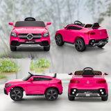 AIYAPLAY Mercedes-Benz GLC Licensed Kids Ride on Car with Remote Control, Soft Start, MP3, LED Headlights, Pink AIYAPLAY Mercedes-Benz GLC Licensed Kids Ride on Car with Remote Control, Soft Start, MP3, LED Headlights, Pink