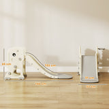 AIYAPLAY 3 in 1 Kids Slide with Climber, Basketball Hoop and Ball, Foldable Indoor Toddler Slide for Ages 2-5, Cream White AIYAPLAY 3 in 1 Kids Slide with Climber, Basketball Hoop and Ball, Foldable Indoor Toddler Slide for Ages 2-5, Cream White