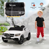AIYAPLAY Mercedes-Benz GLC Licensed Kids Ride on Car with Remote Control, Soft Start, MP3, LED Headlights, White AIYAPLAY Mercedes-Benz GLC Licensed Kids Ride on Car with Remote Control, Soft Start, MP3, LED Headlights, White