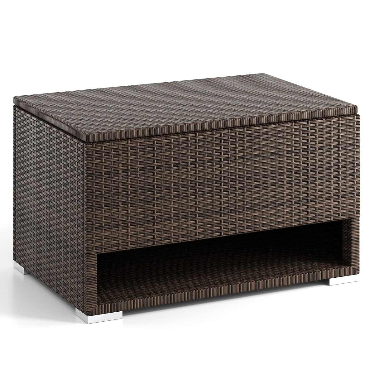 PE Rattan Spacious Storage Bin with Waterproof Liner and Shoe Rack PE Rattan Spacious Storage Bin with Waterproof Liner and Shoe Rack