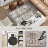 Elegant HOMCOM Vintage Area Rug, Non-Slip Washable Rug, Flannel Floor Carpet for Living Room, Bedroom, Dining Room, Home Office, 230 x 160 cm, Beige Elegant HOMCOM Vintage Area Rug, Non-Slip Washable Rug, Flannel Floor Carpet for Living Room, Bedroom, Dining Room, Home Office, 230 x 160 cm, Beige