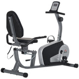 Elegant HOMCOM Exercise Bike with LCD Display, Stationary Bike with Quiet 8-Level Magnetic Resistance, Adjustable Seat and Backrest, Indoor Cycling Exercise Equipment for Home Gym Fitness Workout Training Elegant HOMCOM Exercise Bike with LCD Display, Stationary Bike with Quiet 8-Level Magnetic Resistance, Adjustable Seat and Backrest, Indoor Cycling Exercise Equipment for Home Gym Fitness Workout Training
