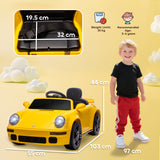 AIYAPLAY Licensed RUF CTR 2017 Electric Car for Kids, with Remote Control, Soft Start, MP3 Player, LED Lights, Yellow AIYAPLAY Licensed RUF CTR 2017 Electric Car for Kids, with Remote Control, Soft Start, MP3 Player, LED Lights, Yellow