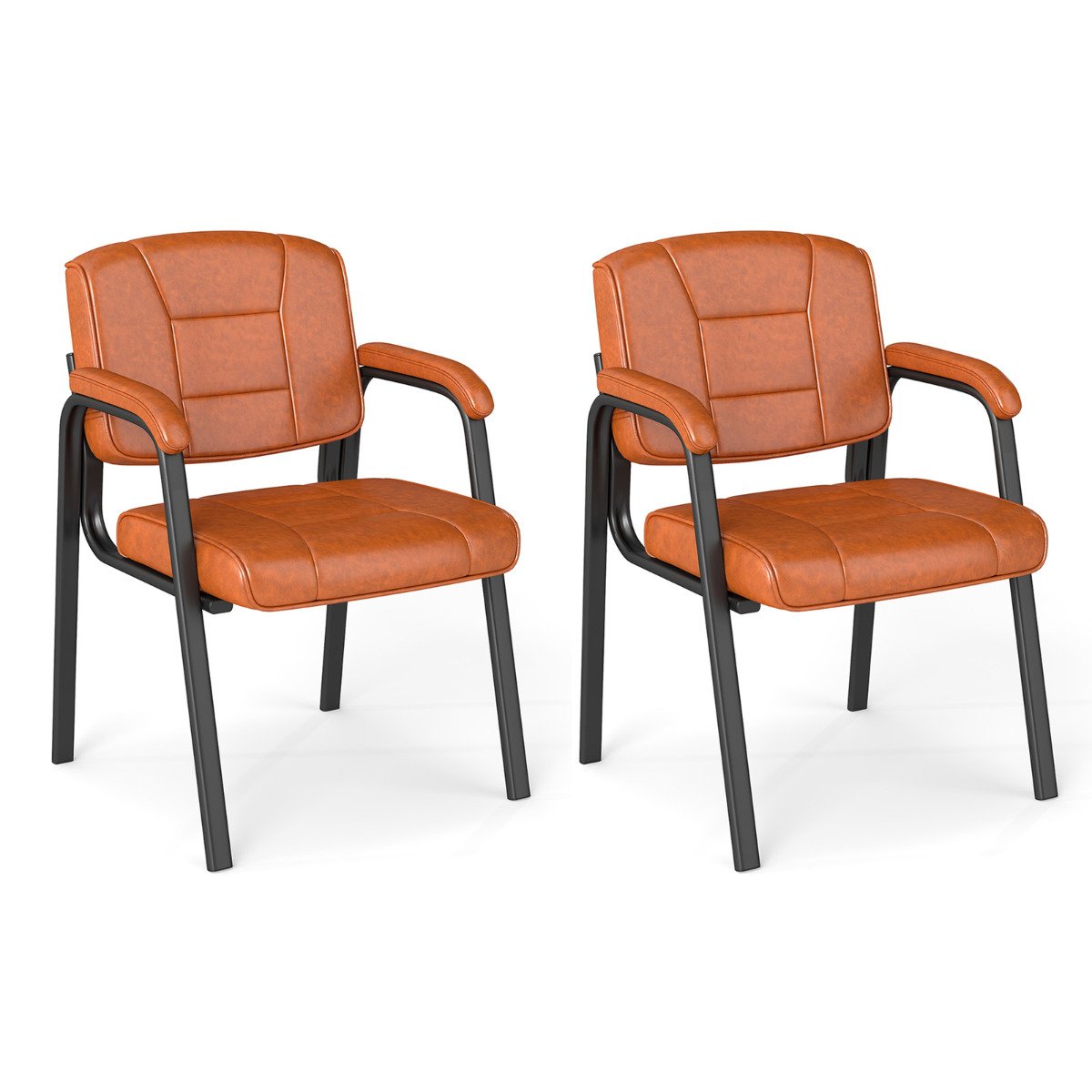 Set of 2 Big and Tall Guest Chair Waiting Room Chairfor Reception Meeting- Set of 2 Big and Tall Guest Chair Waiting Room Chairfor Reception Meeting-