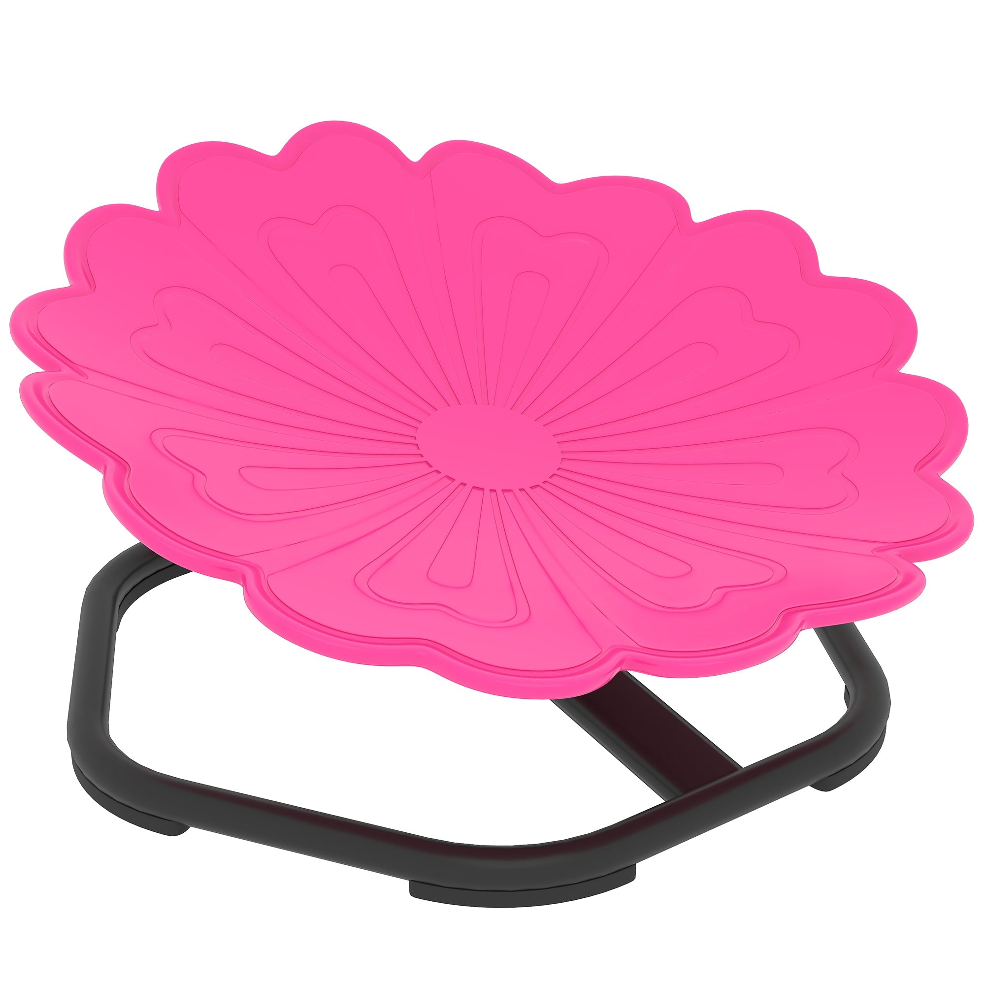 AIYAPLAY Flower-Shaped Sensory Spinning Chair with Non-Slip Base for Balance/Coordination, Pink AIYAPLAY Flower-Shaped Sensory Spinning Chair with Non-Slip Base for Balance/Coordination, Pink