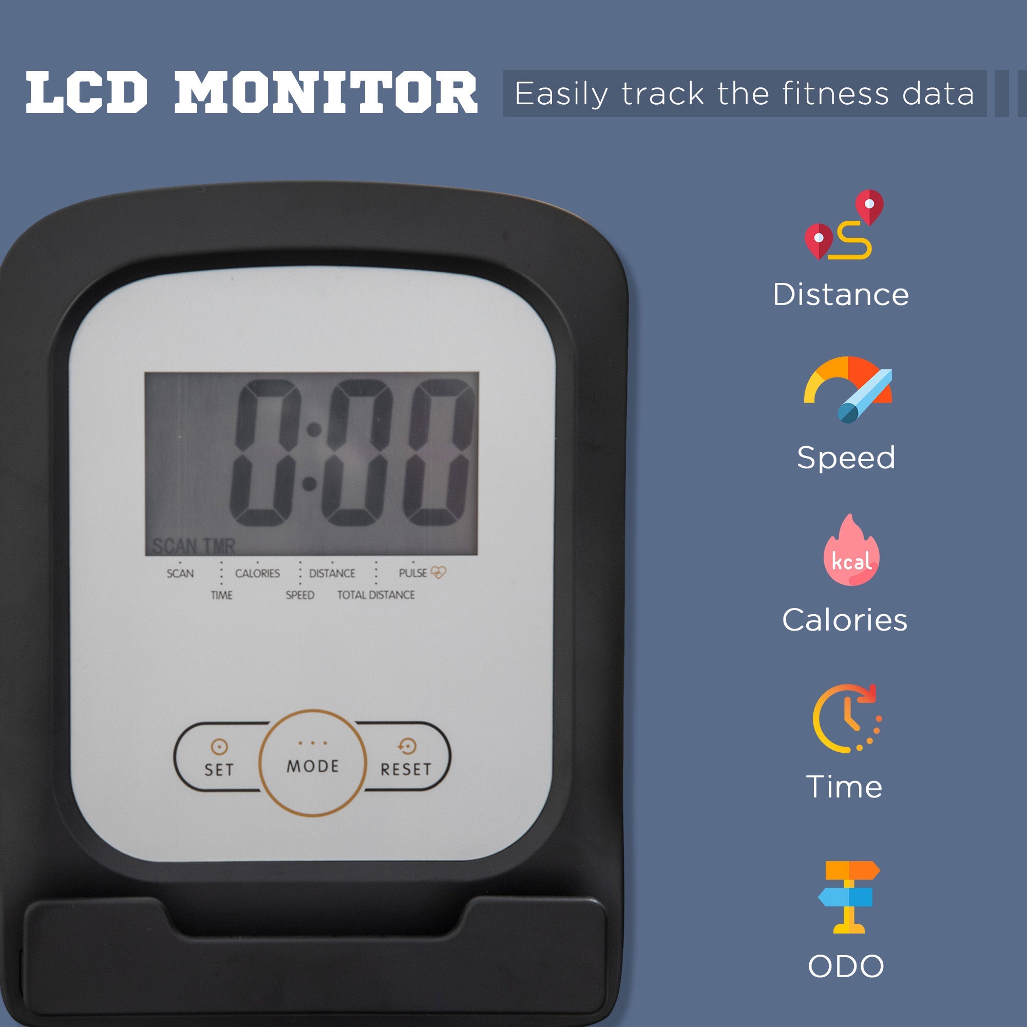 Elegant HOMCOM Exercise Bike with LCD Display, Stationary Bike with Quiet 8-Level Magnetic Resistance, Adjustable Seat and Backrest, Indoor Cycling Exercise Equipment for Home Gym Fitness Workout Training Elegant HOMCOM Exercise Bike with LCD Display, Stationary Bike with Quiet 8-Level Magnetic Resistance, Adjustable Seat and Backrest, Indoor Cycling Exercise Equipment for Home Gym Fitness Workout Training