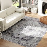 Elegant HOMCOM Vintage Area Rug, Non-Slip Washable Rug, Flannel Floor Carpet for Living Room, Bedroom, Dining Room, Home Office, 290 x 200 cm, in Sophisticated Grey Elegant HOMCOM Vintage Area Rug, Non-Slip Washable Rug, Flannel Floor Carpet for Living Room, Bedroom, Dining Room, Home Office, 290 x 200 cm, in Sophisticated Grey