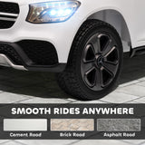 AIYAPLAY Mercedes-Benz GLC Licensed Kids Ride on Car with Remote Control, Soft Start, MP3, LED Headlights, White AIYAPLAY Mercedes-Benz GLC Licensed Kids Ride on Car with Remote Control, Soft Start, MP3, LED Headlights, White