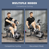 Elegant HOMCOM Exercise Bike with LCD Display, Stationary Bike with Quiet 8-Level Magnetic Resistance, Adjustable Seat and Backrest, Indoor Cycling Exercise Equipment for Home Gym Fitness Workout Training Elegant HOMCOM Exercise Bike with LCD Display, Stationary Bike with Quiet 8-Level Magnetic Resistance, Adjustable Seat and Backrest, Indoor Cycling Exercise Equipment for Home Gym Fitness Workout Training